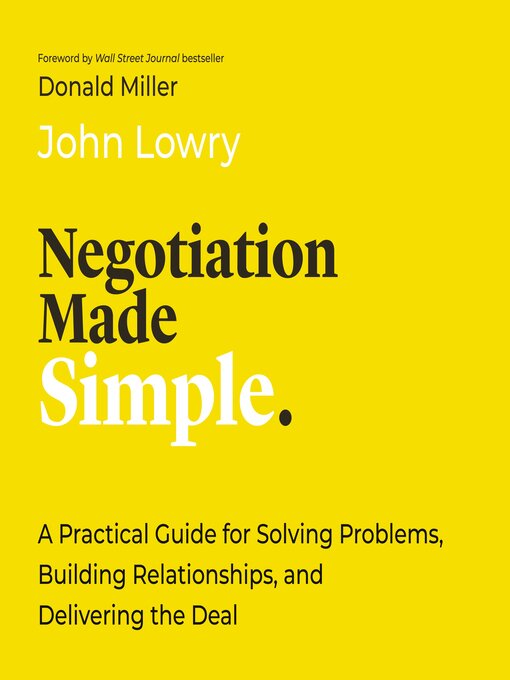 Title details for Negotiation Made Simple by John Lowry - Available